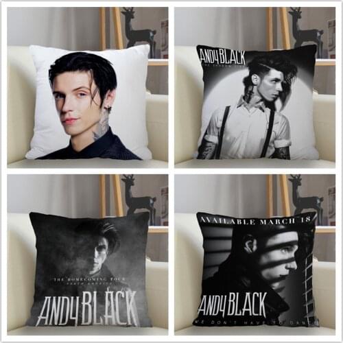 Musife BlackVeilBrides Andy Six Pillowcase Custom Square Pillow Cover Case Zipper Pillowcase 35*35,40*40,45*45cm Drop Shipping