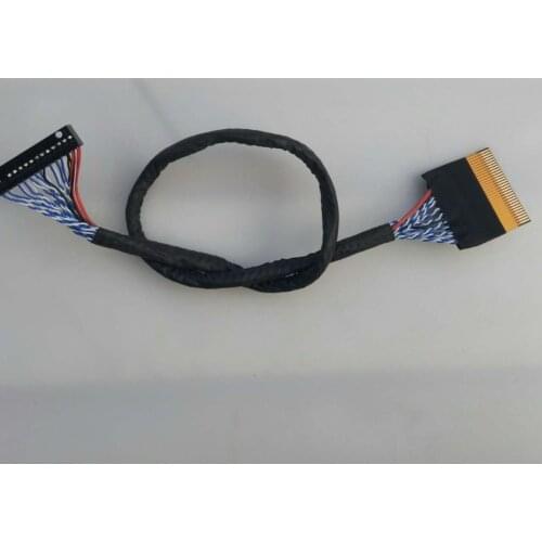 P-TWO FFC Turn Dupont LVDS Cable Dual 8 30Pin 2ch 8-bit 30pins 1mm Pin Pitch 250mm For LTM190BT07 LTM220MT09 LTM270HT03