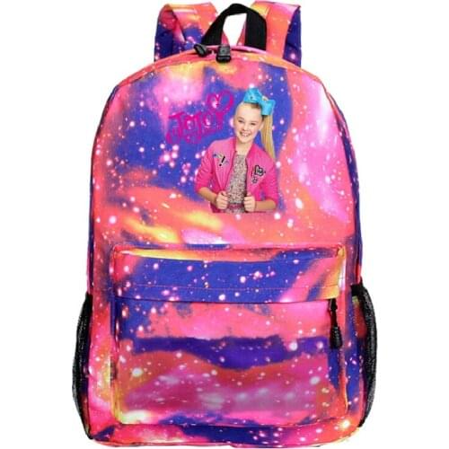 Popular Jojo Siwa Backpack Boys Girls School Backpacks Children High Quality School Book Knapsack for Teens Kids