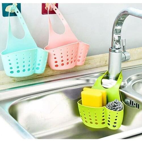 Portable Home Kitchen Hanging Drain Bag Basket Bath Storage Tool Sink Holder Escorredor Louca Soap Holder Bathroom