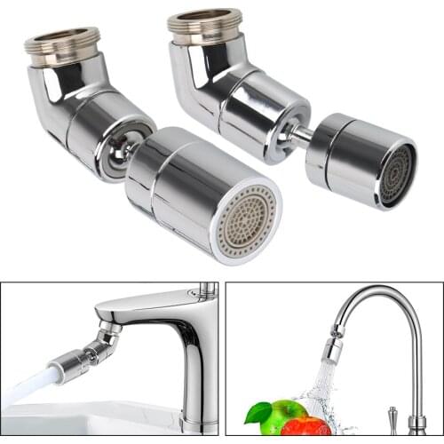 360° Rotatable Connector Shower Tap Swivel Head Sprayer Adjustable Water Filter Splash-proof Faucet Sprinkler Aerator