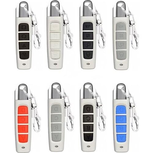 433MHZ Remote Control 4 Channe Garage Gate Door Opener ABCD 4 Keys Remote Control Duplicator Clone Cloning Code Car Key