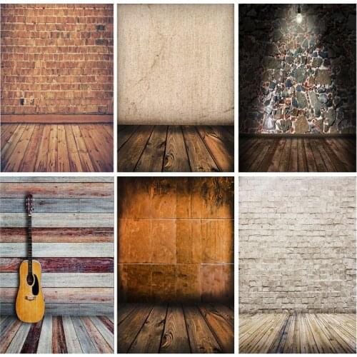 SHENGYONGBAO Wood Board Texture Photography Background Wooden Planks Floor Baby Shower Photo Backdrops Studio Props 210307TZA-01
