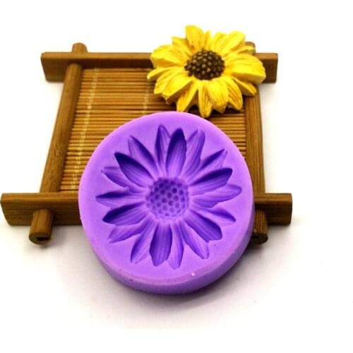 1PC Chrysanthemum Flower Shaped 3D Silicone Cake Mold & Soap Fandont Moulds DIY Cake Baking Tools LH37