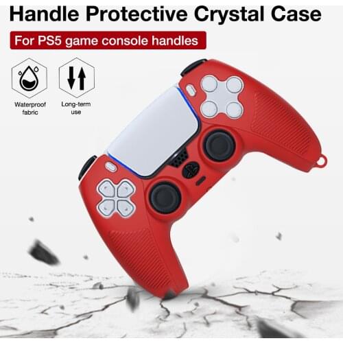 Handle Sleeve Silicone Case Dustproof Skin Protective Cover Anti-Slip for S-ony Play Station PS5 Controller