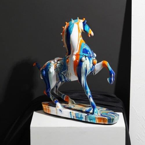 Modern Horse Figures Collectable Statue Animal Tabletop Decor Birthday Gift