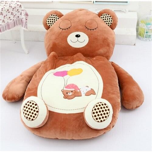 [Funny] Very cute cartoon Sleeping Bag soft animal Cat Frog Monkey Bear Bed Carpet Tatami Sofa mat Beanbag plush toy kids gift