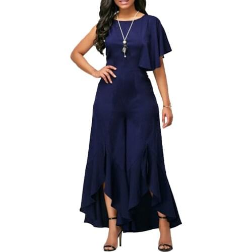 2021 Women Summer Fashion High Waist Solid Asymmetrical Maxi Dress Vintage O-neck Short Sleeve Elegant Office Lady Long Dress