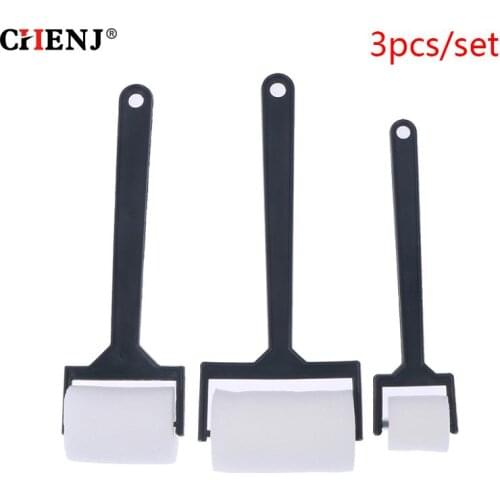 3Pcs White Sponge Paint Brushes Children Graffiti Roller Stamp Kids Painting Toy