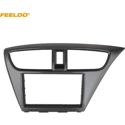 FEELDO 2Din Car Radio Frame Fascia for Honda Civic (European,RHD) CD DVD Stereo Panel Dash Mount Installation Trim Kit #4959