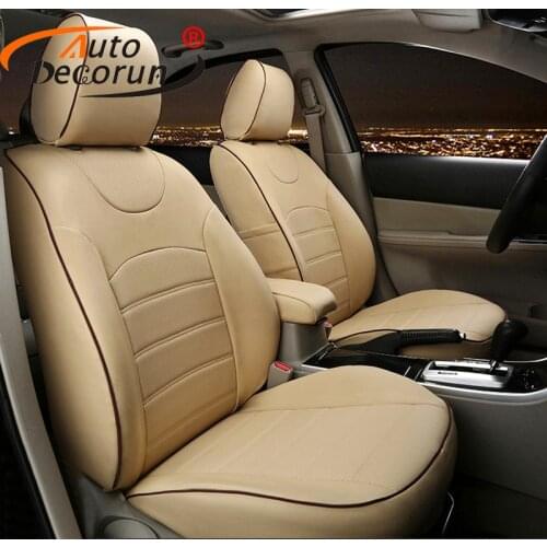 AutoDecorun Custom Cover Seats Car for infiniti QX70 Car Seat Cover Sets 2013 Accessories PU Leather Car Cushion Covers Supports