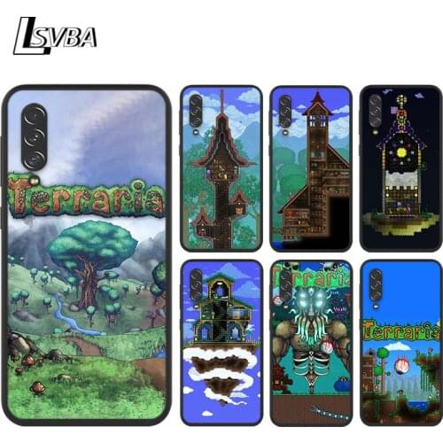 Game Terraria For Samsung Galaxy A90 A80 A70 S A60 A50S A30 S A40 S A2 A20E A20 S A10S A10 E Black Soft Phone Case