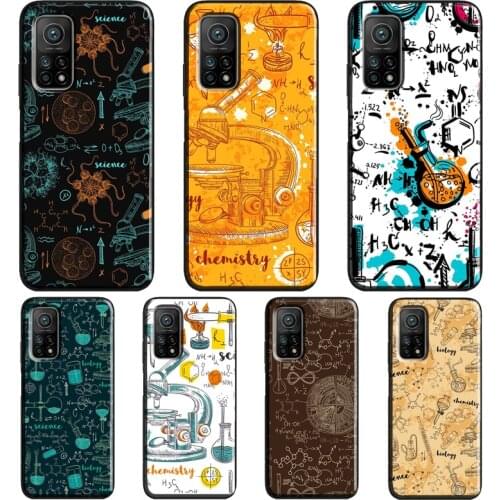 Vintage Seamless Chemistry Laboratory For POCO M3 Pro F3 X3 NFC Case For Xiaomi Mi Note 10 Lite A3 9T 10T Pro Mi 11 Lite Coque