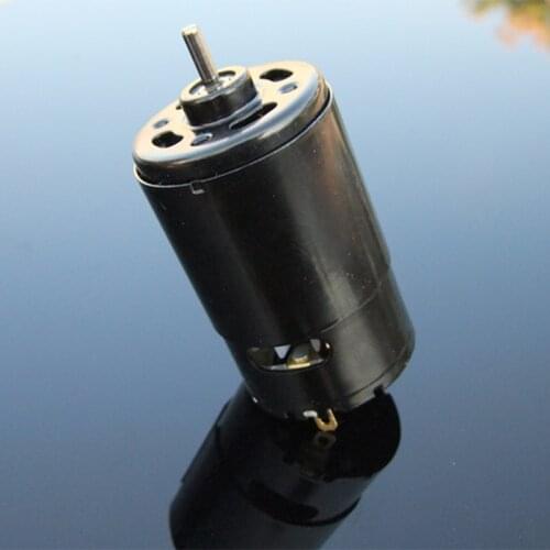 Black RS-550 DC 6V-12V 7.4V 10400RPM High Speed High Power Large Torque Electric Motor 3.175mm D shaft DIY RC Car Boat Model