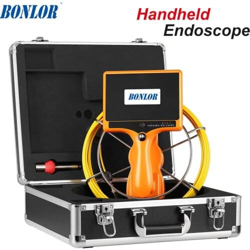Handheld Industrial Pipeline 10m 20m 30m 40m Endoscope 23mm 1000TVL Snake Video Camera 7" Sewer Drain Pipe Inspection