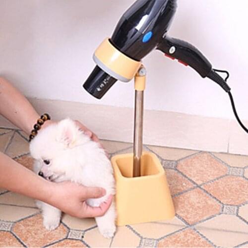 Hair Dryer Pet Clothes Blower 180 Angle Rotatable Pet Hair Dryer Holder Dog Cat Grooming Dryer Floor Mount Stand Stainless Steel