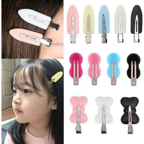 Hot Hair Care No Bend Seamless Hair Clips Side Bangs Fix Fringe Barrette Makeup Washing Face Accessories Styling Hairpins TSLM1