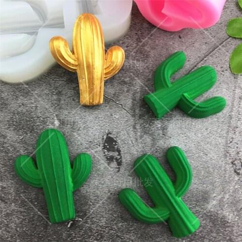 Cactus Silicone Fondant Mold Cake Decorating Tools Gumpaste Chocolate Candy Moulds Soap Clay Resin Mold