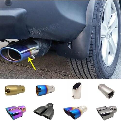 Car cover muffler exterior back end pipe dedicate exhaust tip tail outlet ornament vent part 1pcs For Toyota RAV4 2016 2017 2018