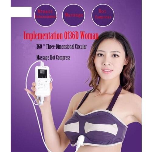 Breast Massage.Far-infrared Breast Enlargement.Health Care Beauty Enhancer Grow Bigger Magic Vibrating Massage Bra. QY036