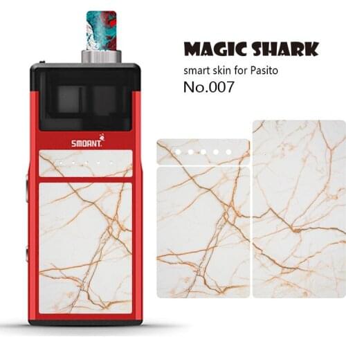 2.5D Matte Stereo Skull Zombie Butterfly Weave Flower Sticker Cover Film Skin Case for Smoant Pasito