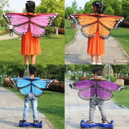 Fashion Solid Fairy Butterfly Wings Dress Up Costume Pretend Play Girl Boys Gift