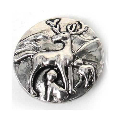 MOODPC Free shipping fashion deer button DIY snap button charm