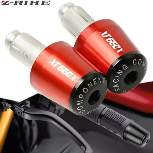 Motorcycle 7/8" 22MM Handlebar Hand Grips Handle Bar End Cap For Yamaha XT660 X XT660X 2004-2017 2005 2006 2007 2008 2009 2010