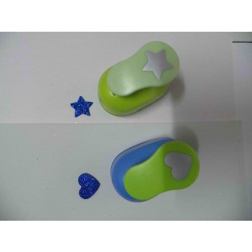 2pcs(2.5cm) star and heart shape craft punch set Punch Craft Scrapbooking school Paper Puncher eva hole punch free shipping