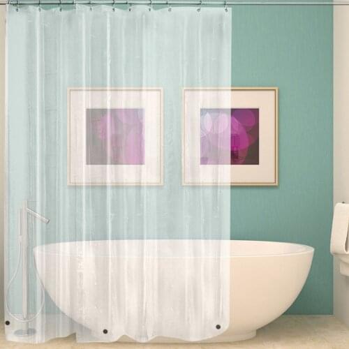 New Clear Shower Curtain Liner PEVA Light Weight Waterproof Odorless Mildew With Rust-Resistant Grommets Holes Shower Curtain