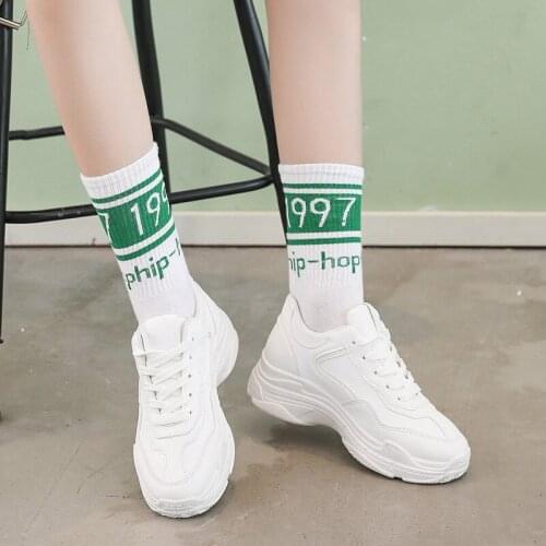 New 2018 Spring Fashion Women Casual Shoes Platform Shoes Women Sneakers Ladies White Trainers Chaussure Femme YYJ93