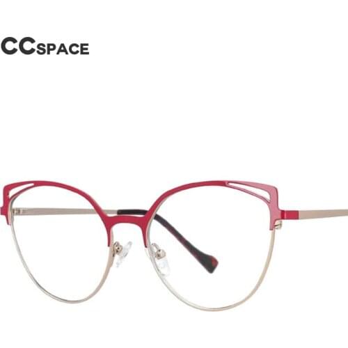 53153 The New Cat Eye Glasses for Women Vintage Computer Eyeglasses Metal Optical Eyeglasses Anti Blue Light Blocking