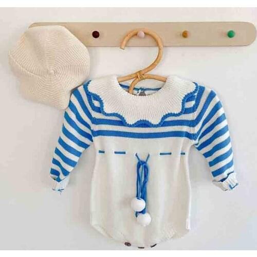 Newborn Baby Girl Clothing Bodysuit Wool Knitting Tops Long Sleeve Jumpsuit Warm Outfits Baby Girl Clothes Knit Sweater