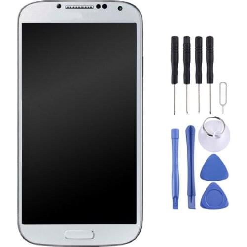 High Quality LCD Screen+ Touch Panel with Frame Digitizer Full Assembly Replacement Glass for Samsung Galaxy S4/ i9505 with Tool