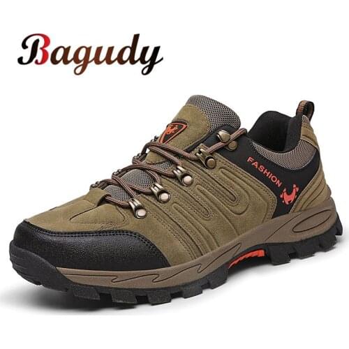 Autumn Winter Leather Snow Boots Outdoor Male Hiking Boots Work Shoes Super Warm Mens Boots High Quality Waterproof Sneakers 46