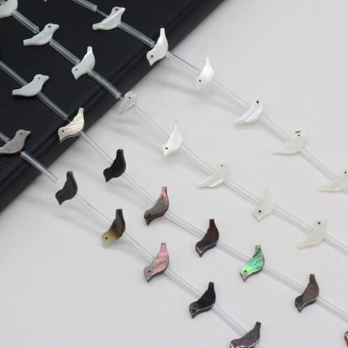 Selected Natural Seashells and Sea Bird-shaped Beads for DIY To Make Exquisite Womens Jewelry Bracelets 20 Pcs/piece