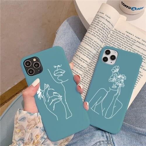 Silicon Case For Xiaomi Poco X3 F2 Mi Redmi Note 10 Lite 9S 9 9A 9C 8 T 8T 7 5 6 K20 Pro Max Funny Abstract Art Lines Phone Bags