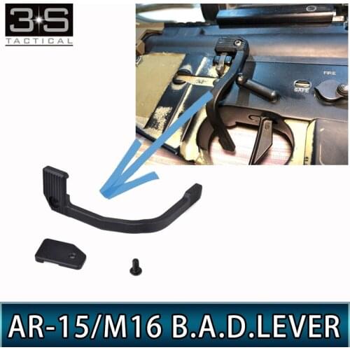 Tactical AR-15/M16 Enhanced Bad Lever MAP Bolt Catch Extender Release Lever Ambidextrous Mount-On Side Plate