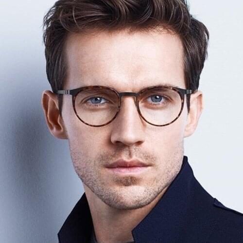 Veshion Retro Glasses Frame Metal Glasses Myopia Glasses Frame Tide Brand Glasses Flat Mirror Prescription Points