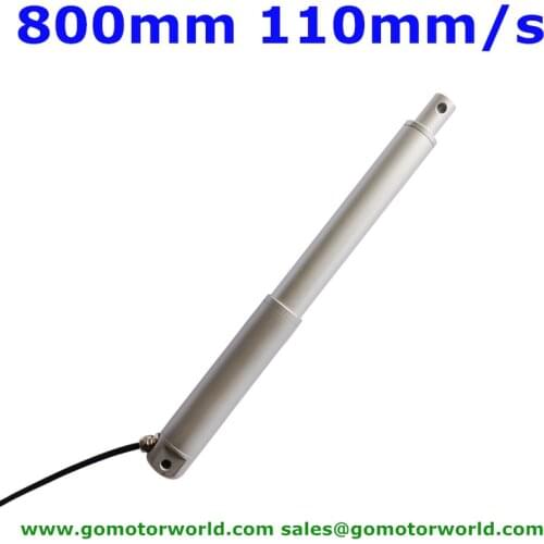 Waterproof 12V 24V 800mm adjustable stroke 1800N 180KG 396LBS load 120mm/s speed linear actuators manufacturer LA35T
