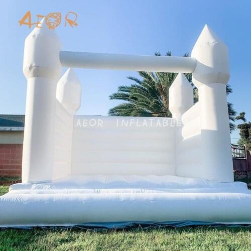 High quality inflatable wedding bouncer white bouncy castle inflatable white castle bounce house