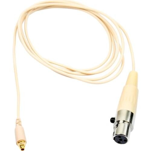 High Quality XLR 3pin Screw Microdot Detachable Microphone Cable for AKG Samson Microphone Wireless System 1.1M