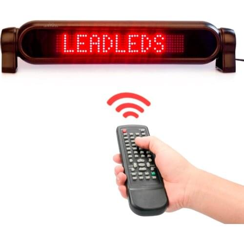 12V LED Signs Programmable Scrolling Message Sign Moving Display with remote car rear window LED information advertising board