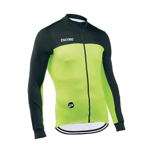 2021 Pro Team Autumn Spring Road Cycling Jersey Mens Long Sleeve Mountain Racing Bicycle Clothing Maillot Ropa Ciclismo ENCYMO