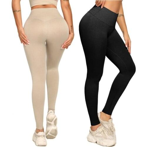 2021 Sexy Yoga Pants Fitness Sports Leggings Spandex Sports Leggings Female Running Trousers High Waist Yoga Tight Sports Pants