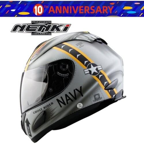 Free shipping 1pcs NENKI Motorcycle Helmet DOT Motocross Helmets Off Road Full Face Racing Helmet with Clear Lens