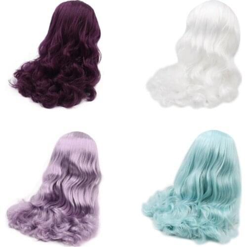 Blyth doll icy wig rbl scalp and dome wavy hair DIY doll accessory