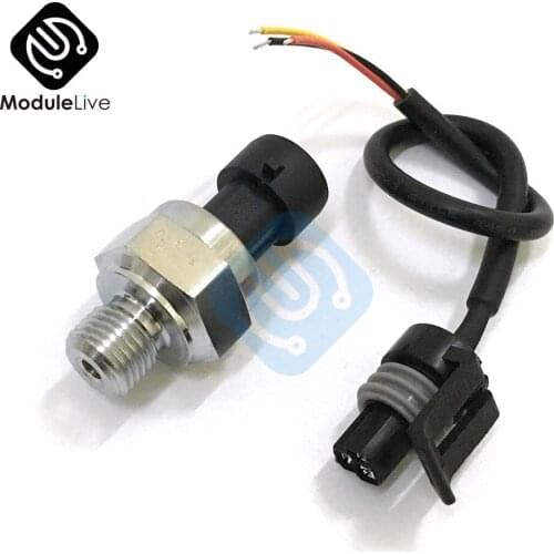 DC 5V G1/4 Pressure Sensor Transmitter Pressure Transducer 1.2 MPa 174 PSI For Water Oil Gas Diy Kits Tools (0-1.2MPa)