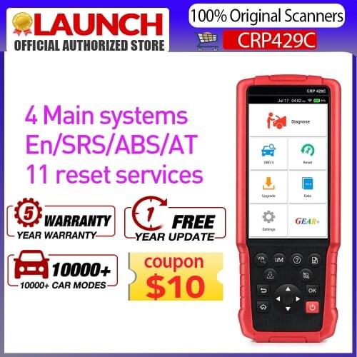 LAUNCH X431 CRP429C Auto OBD2 diagnostic tool support Engine/ABS/Airbag/AT and 11 Service CAR Code Reader PK CRP479 X431 V