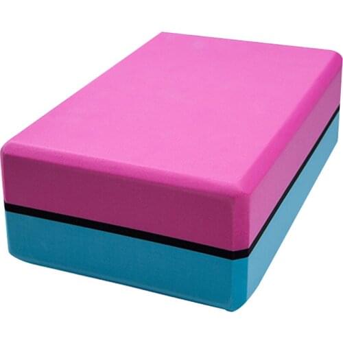 Double Color Yoga Blocks EVA Foam Yoga Bricks Blocks Provides Stability Balance for Improve Strength and Deepen Pose Yoga Props ASD88